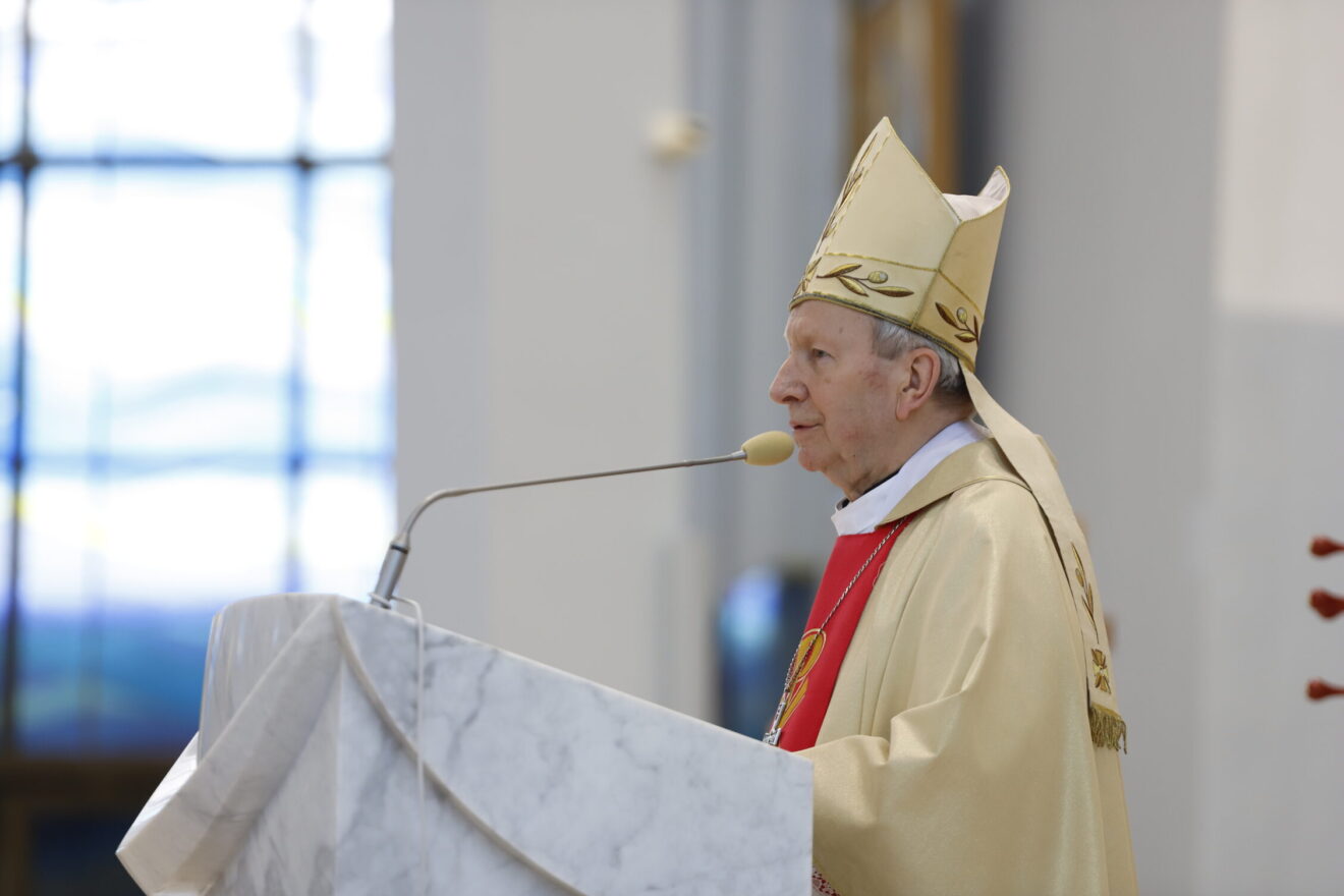 Bp Jan Zając w Łagiewnikach o papieżu Franciszku: „Apostoł Miłosierdzia” wyruszył w pielgrzymkę do Domu Ojca