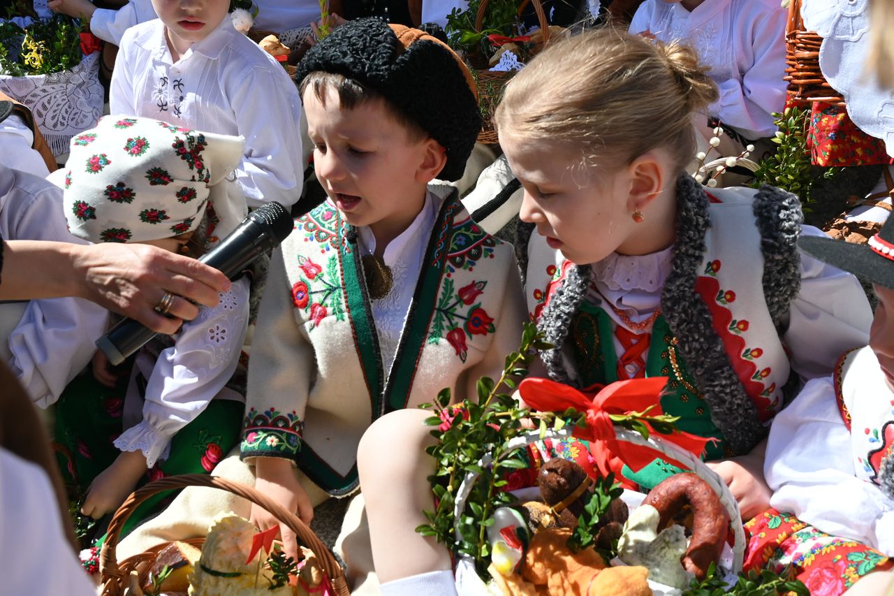 Koszyczek z 1945 r., baranek z masła, czyli tradycyjna góralska kosołecka