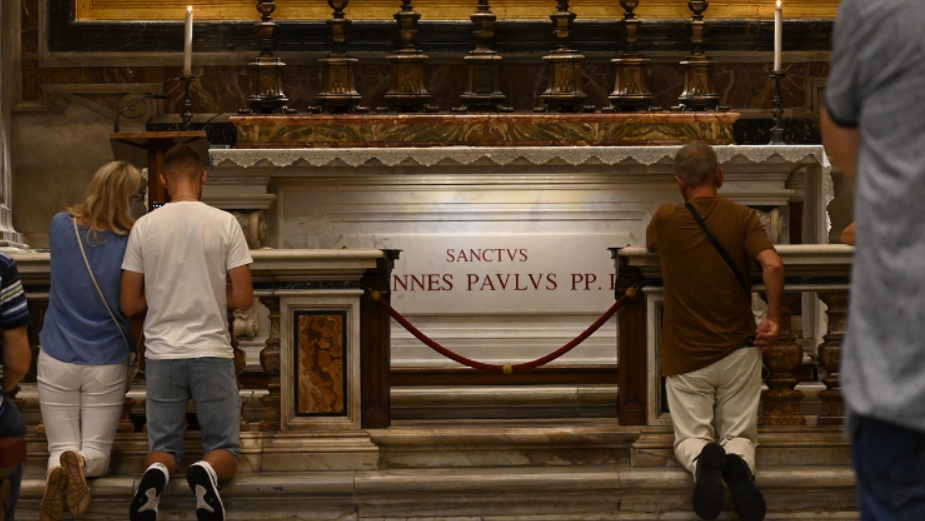 W najbliższy czwartek nie będzie Mszy św. przy grobie św. Jana Pawła II
