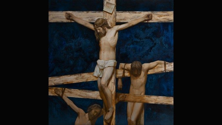 Pielgrzymi z Tarnowskich Gór przedstawili w Rzymie inscenizację Drogi Krzyżowej